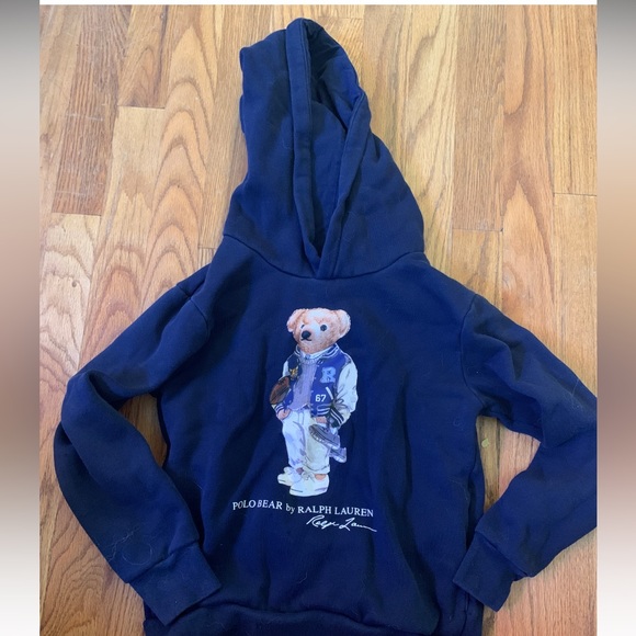 Polo Bear by Ralph Lauren Navy Blue Hoodie, Sz 7